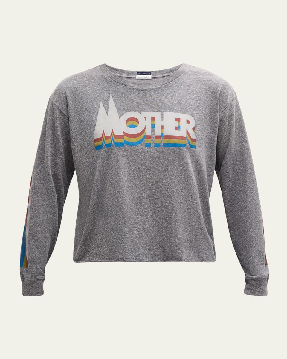 The Long-Sleeve Slouchy Logo Tee